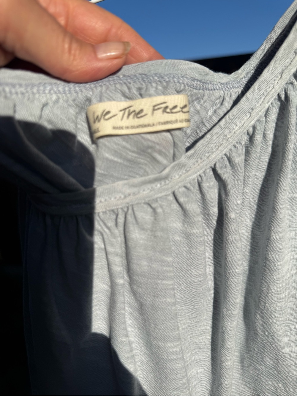 We the Free asymmetrical off-shoulder top